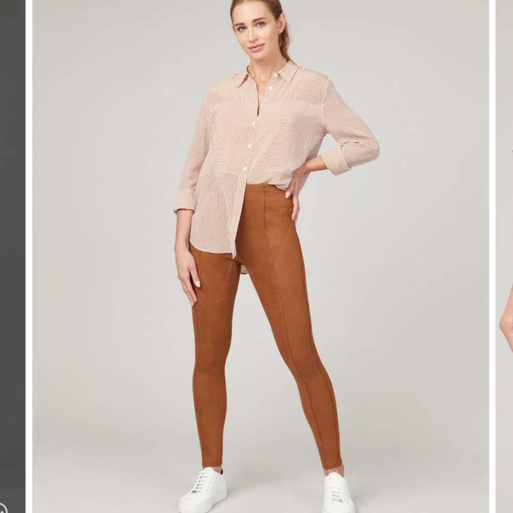 SPANX faux suede leggings